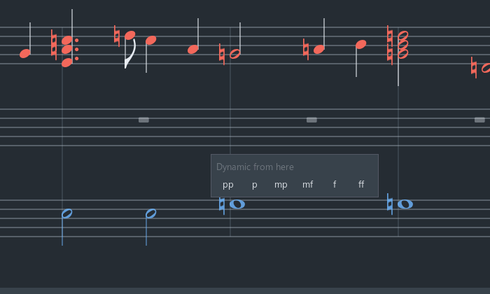 The dynamics popup